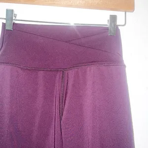 P’Tula maroon women’s new full length high rise crossover leggings thumbnail 5