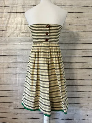 Maeve by Anthropolgie Women’s Changing Stripes Strapless Dress Size 4 thumbnail 9