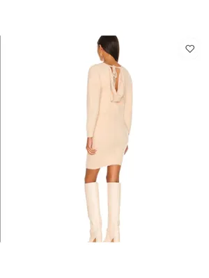 Camila Coelho Mini Dress Women's Size XS (17” PTP) Beige NWT thumbnail 8