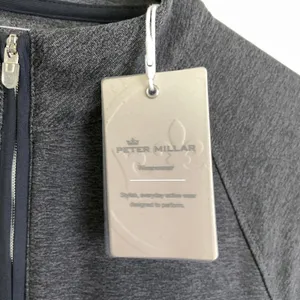 Peter Millar Perth Performance 1/4 Zip Womens M Gray Melange Raglan HBS Logo UPF thumbnail 11