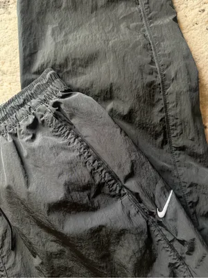 Nike Black Lightweight Track Pants with White Swoosh thumbnail 8
