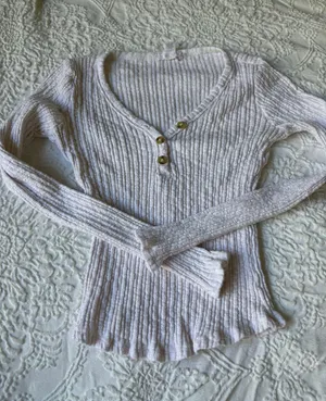 Cropped Button Down White Size XS thumbnail 3