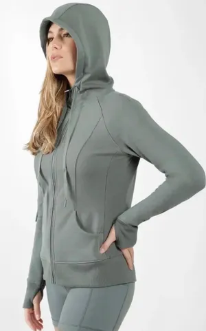 90 DEGREE BY REFLEX FULL ZIP HOODIE - SIZE S Distressed READ thumbnail 1