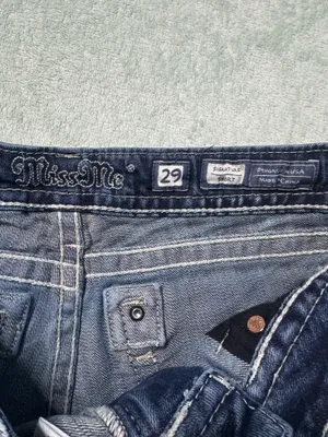 Miss Me Side Zip signature Shorts Cut off denim jean embroidered pocket thumbnail 10