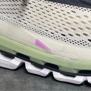 On Cloudboom 1 Women's Running Shoes in White/Black/Green Size 10 thumbnail 2