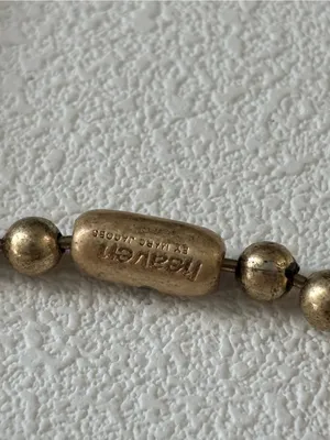 NWOT Marc Jacobs Gunmetal Angel Pendant Necklace in gold thumbnail 4