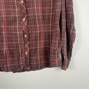 Woolrich‎ Button Up Plaid Flannel Shirt Sz M thumbnail 4