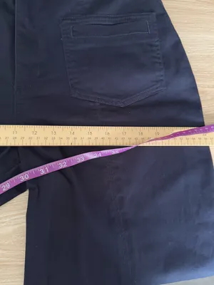 Wit & Wisdom 10 Skyrise V-Yoke‎ Spade Pocket Wide Leg Pants Utility Navy Relaxed thumbnail 8