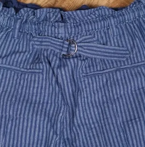 Free People Runyon Oversized Stripe Pants Womens xl Blue Striped Harem Festival thumbnail 8
