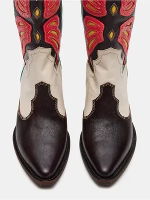 Steve Madden Arroyo Coral Multi Western Cowboy Boots Size 8 thumbnail 4