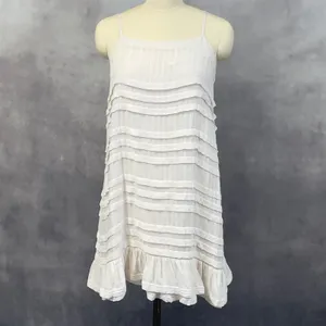 Saltwater Luxe Tiered Mini Dress‎ Women Medium Ruffle Boho Coastal Clean Girl thumbnail 13