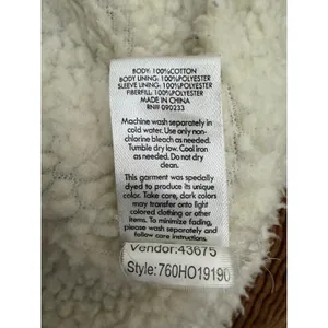 PacSun Brown Corduroy Sherpa Jacket XS Unisex Button‎ Front Cozy thumbnail 7