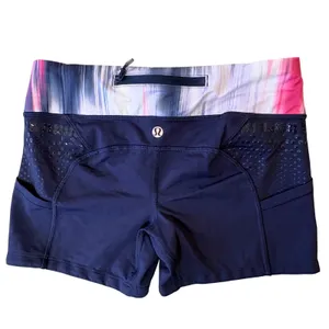 Lululemon Run Shorty Short Women 6‎ Abstract Print 3.5 Running Yoga Gorpcore thumbnail 3
