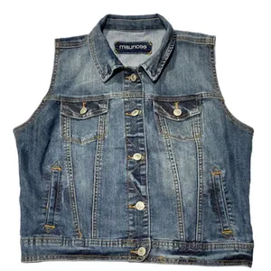 Maurice’s Medium Wash Denim Vest thumbnail 2