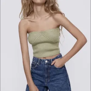 ZARA Strapless Knit Top thumbnail 6