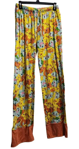 Pokémon Pikachu Charmander‎ Squirtle Pajama Pants Lounge Sleepwear Women's Small thumbnail 1