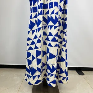 NWOT Farm Rio Linen-Blend Pitta Tiles Off-White One Shoulder Maxi Dress Size S thumbnail 9