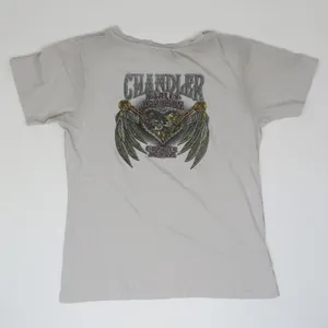 Y2K 2016 Harley Davidson Gold Stud Logo Shirt Gray Size L thumbnail 4