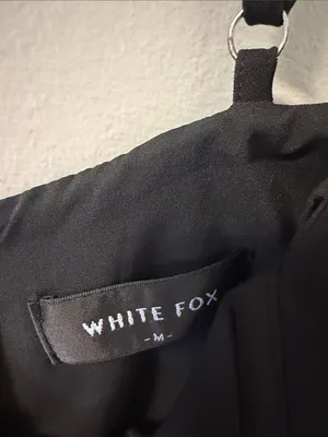 White fox corset tank Bustier Black M thumbnail 5