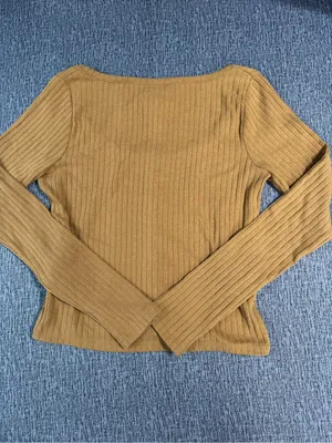 Madewell Ribbed Long Sleeve Crop Shirt thumbnail 5
