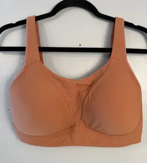 lululemon athletica rust orange Wireless Support Bra size 34E high impact thumbnail 1