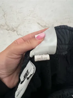 Nike Black French Terry Logo Shorts Size Small thumbnail 4