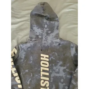 Hollister Hoodie Women Size Small Blue Tie-Dye Long Sleeve Pullover Logo FLAW thumbnail 7