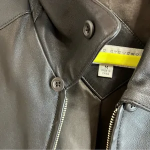 Valerie Stevens New Zealand lambskin zip up long jacket thumbnail 4