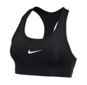 Nike Black Medium Support Non Padded Swoosh 2.0 Sports Bra Size Medium thumbnail 1