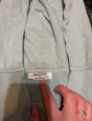 Zenana Oversized Cropped Hoodie thumbnail 2
