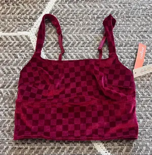 Target Colsie checkered red bralette size Small thumbnail 1
