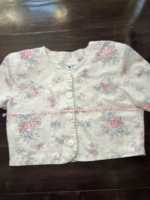 Vintage Enchanté Cropped Floral Jacket Size Large thumbnail 5