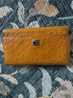 Vintage Dooney & Bourke Ostrich Collection Checkbook Organizer Wallet Billfold thumbnail 13