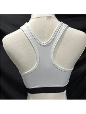 Avia White Sports Bralette with Black Elastic Band thumbnail 3