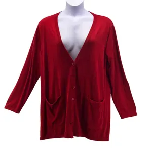 Ulla Popken Cardigan Sweater Red 16‎ Or 18 thumbnail 1