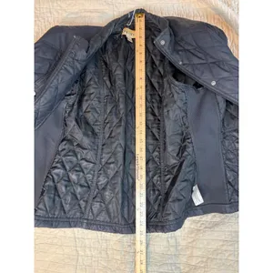 Ava & Viv Black Quilted Biker Jacket Full Zip Snap Pockets 1X F18492703 thumbnail 9