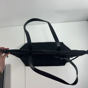 Botkier New York Black Nylon Tote Vegan Leather Trim‎ Zipper Shoulder Bag NEW thumbnail 9