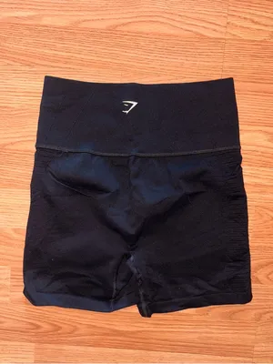 Gymshark Black High-Waist Bike Shorts thumbnail 2