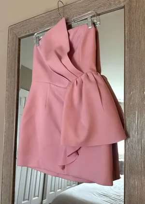 ELLIATT Revolve Pink Strapless Zuri Mini Dress Size Large thumbnail 1