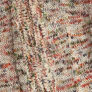 Ann Taylor Loft Woman M Multicolor Mingled Pattern Open Front Cardigan Sweater thumbnail 2