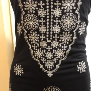 INC little black sleeveless sequin dress thumbnail 3