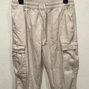 Refuge Cream/Khaki Cargo Joggers thumbnail 4