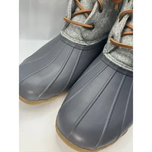 Sperry Saltwater Duck Boots Womens‎ 10 Grey Wool Blend STS82475 thumbnail 3