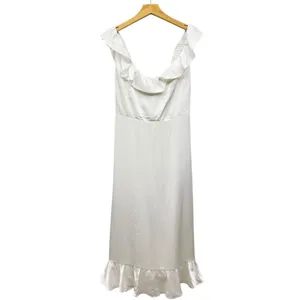 Show Me Your Mumu Alexis Midi Dress in Ivory Luxe Satin size Small thumbnail 3