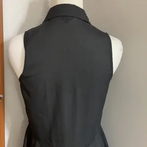 Guess sheer sleeveless blouse sequined collar thumbnail 9