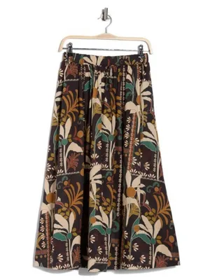 💕JASON WU💕 Printed Skirt ~ Block Moody Tropical Print Large L NWT thumbnail 7