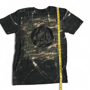 Christian Jesus Psalm 73:26 “But God” Graphic Tee T-Shirt Top Short Sleeve Blouse Bible Verse Camo Green Black Sz S - measurement in pics thumbnail 4