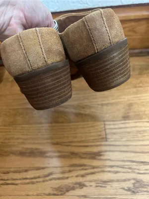 BORN Starr Tan Distressed Leather Slip On Mules Clogs Size 10 thumbnail 13