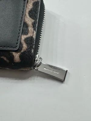 Michael Kors Small Leopard Print Calf Hair Wallet thumbnail 6