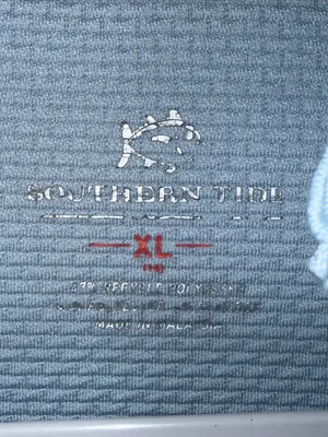 Southern Tide Heather Blue Pullover 3/4 zip xl thumbnail 2
